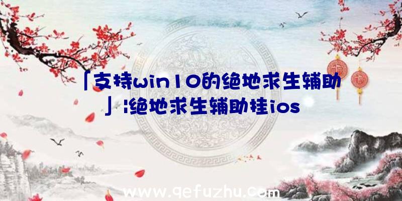 「支持win10的绝地求生辅助」|绝地求生辅助挂ios